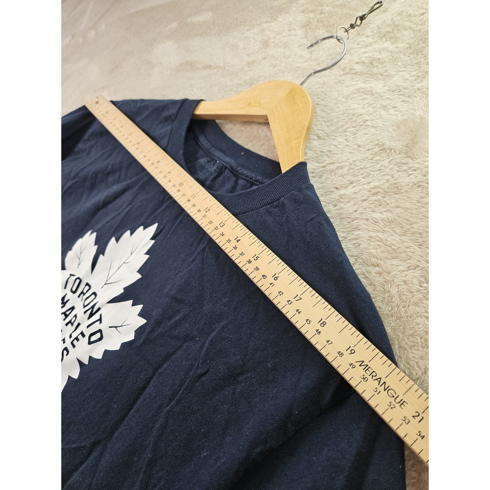 Reebok Long-sleeve T-shirt Toronto Maple Leafs Logo 100% Cotton Men's Size L - Picture 6 of 10